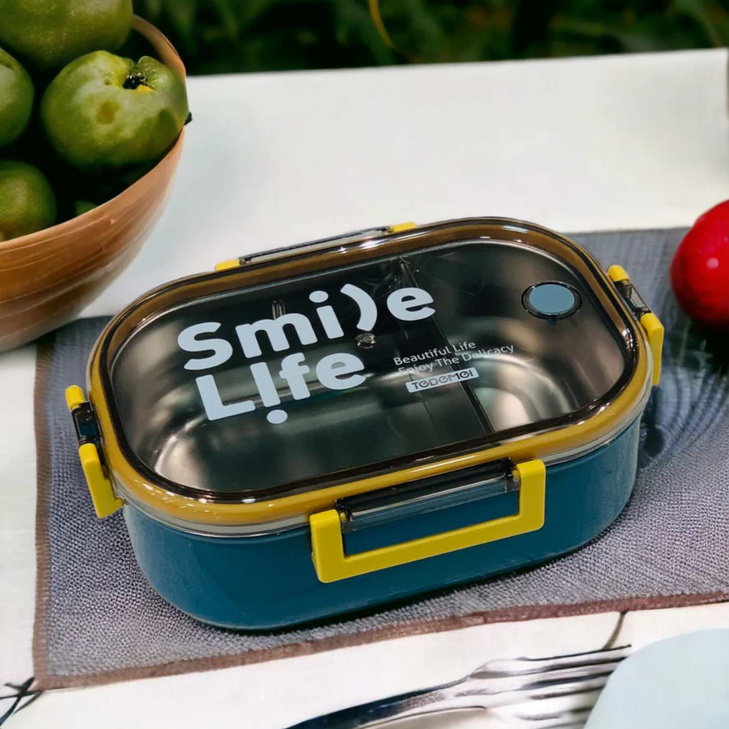 Rectangle Stainless Steel Lunch Box (with container)