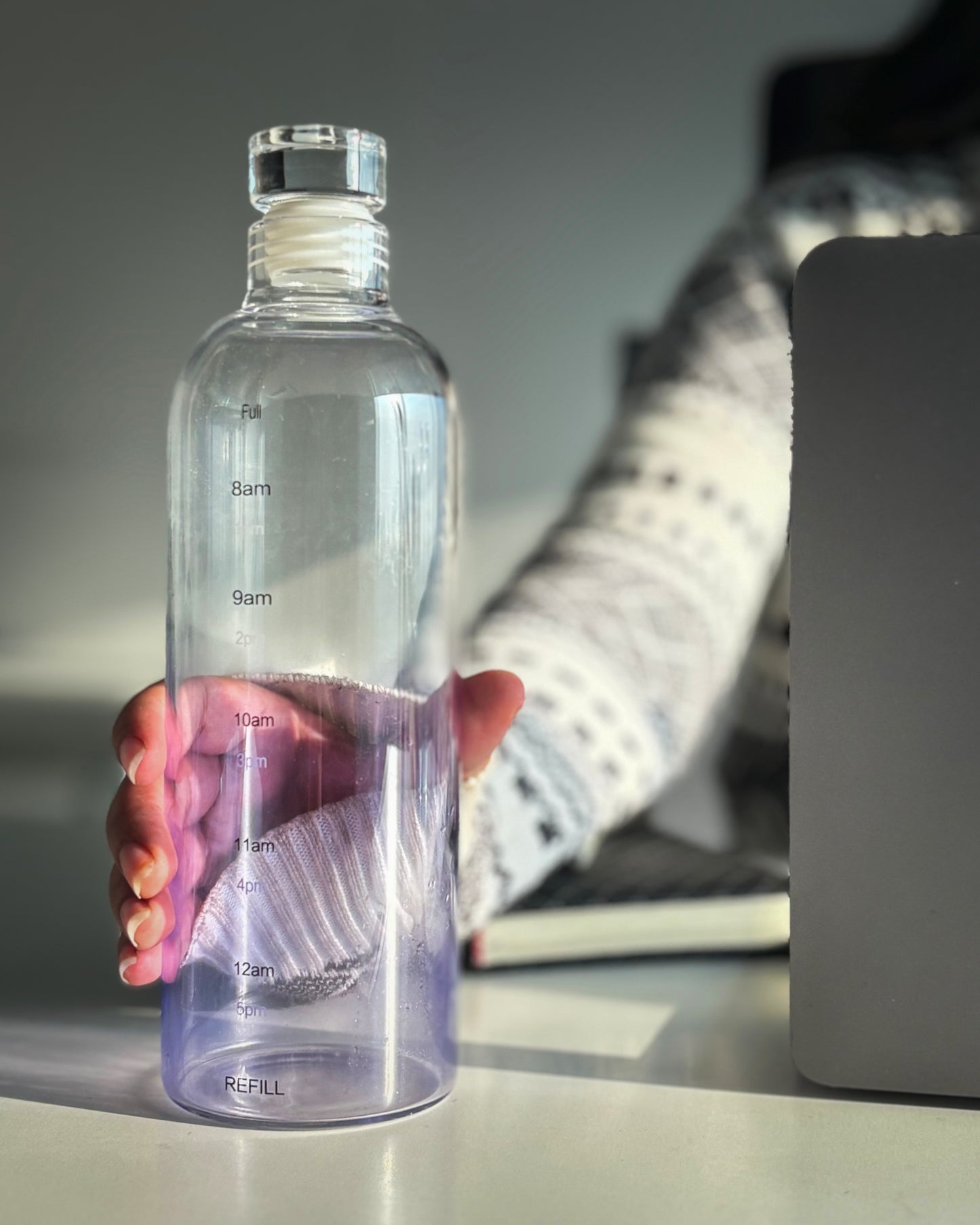 Glass Water Bottles with Gradient