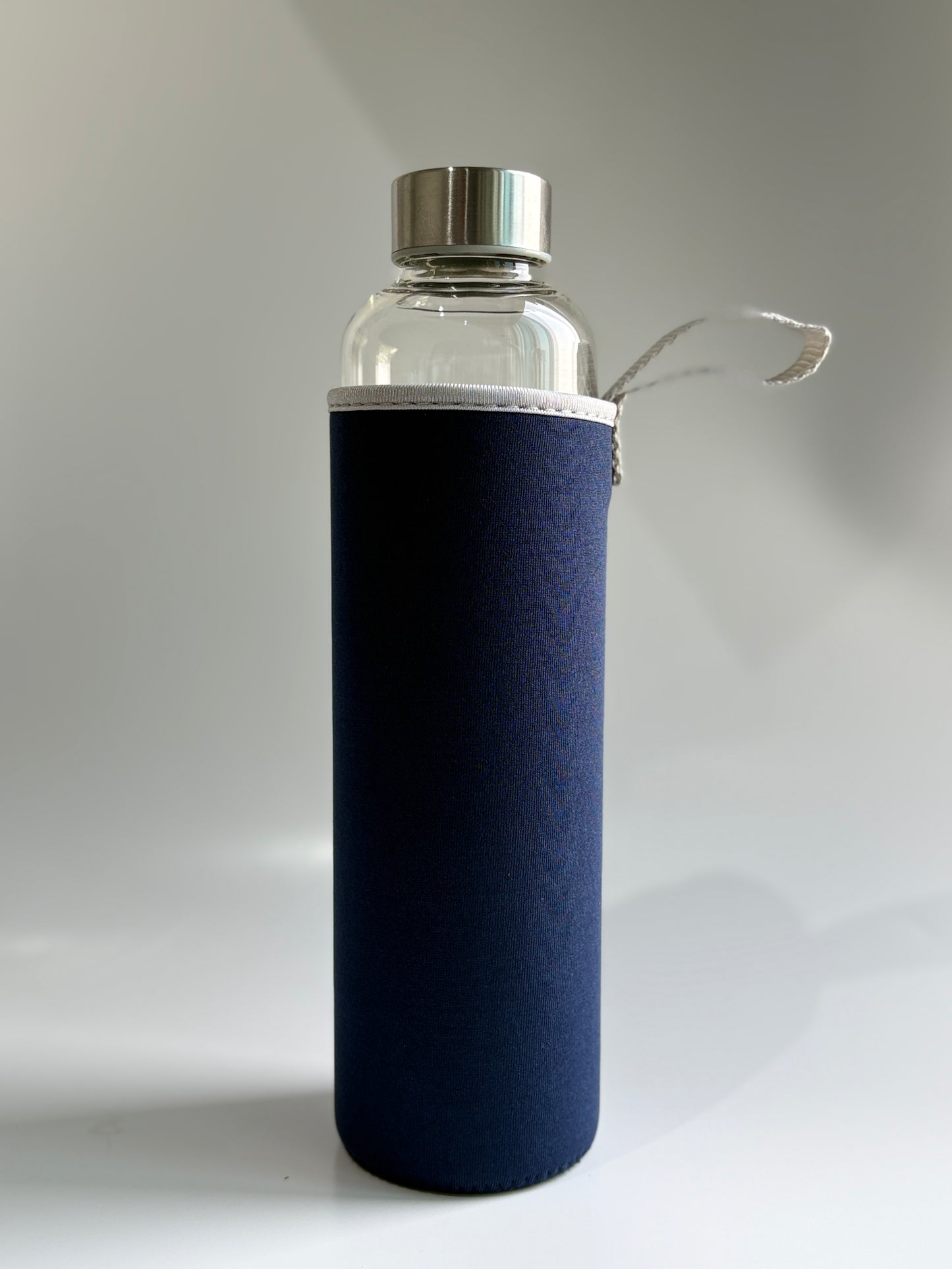 Glass Water Bottle with Stainless Steel Lid