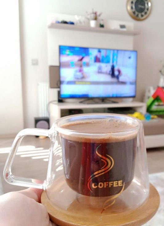 Double Wall Insulated Glass Cup