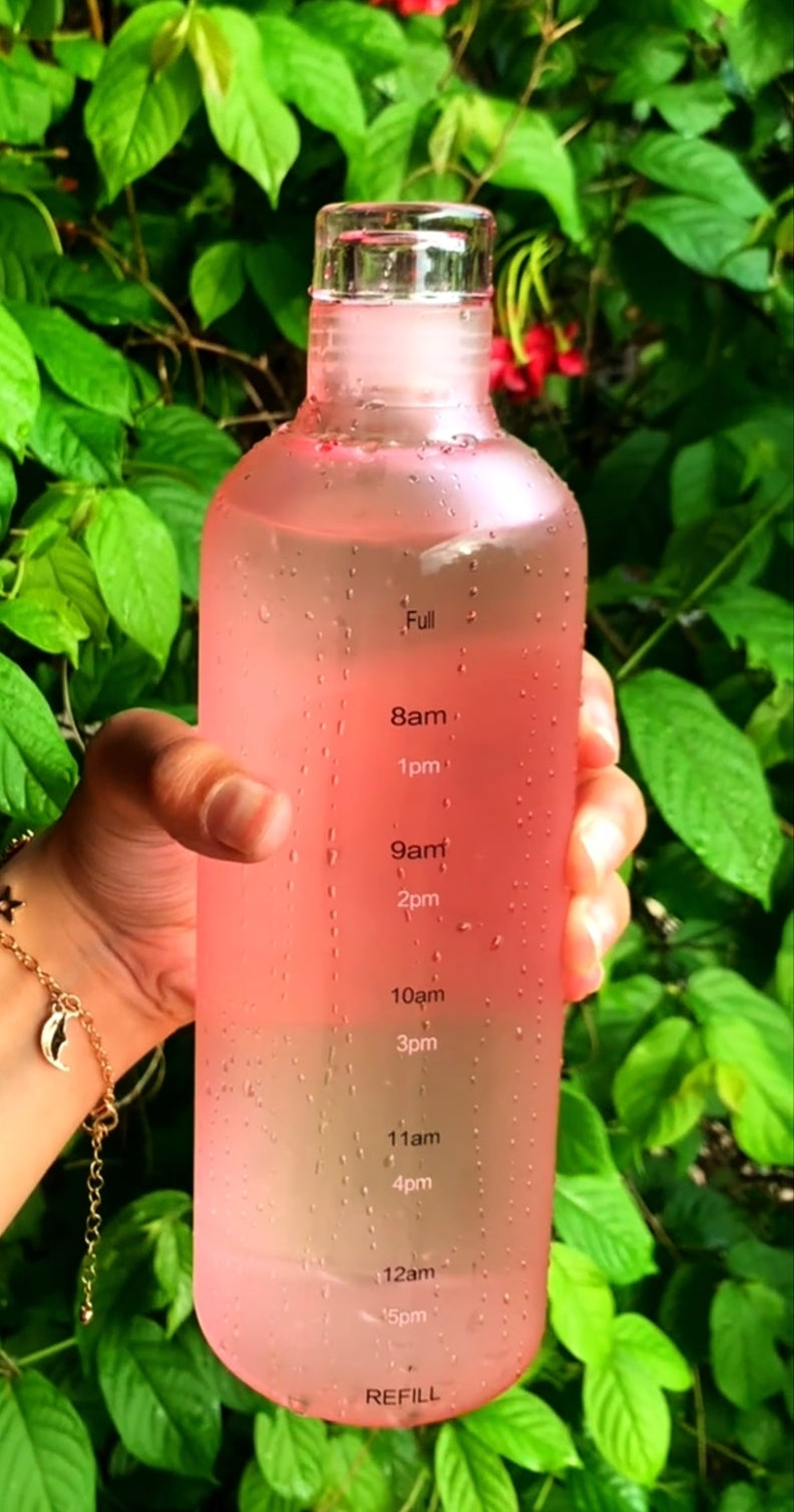 Glass Water Bottles with Gradient