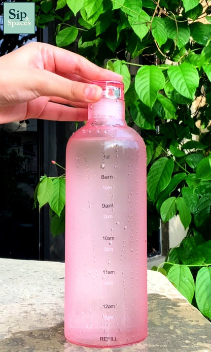 Glass Water Bottles with Gradient